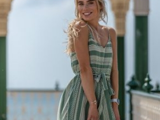 Beautiful model at Brighton bandstand